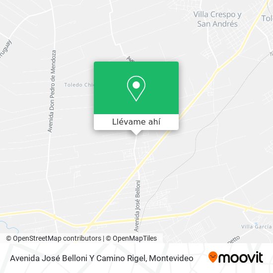 Mapa de Avenida José Belloni Y Camino Rigel
