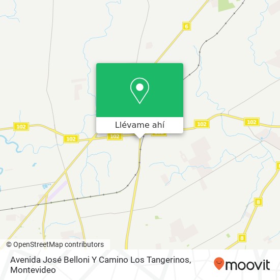 Mapa de Avenida José Belloni Y Camino Los Tangerinos