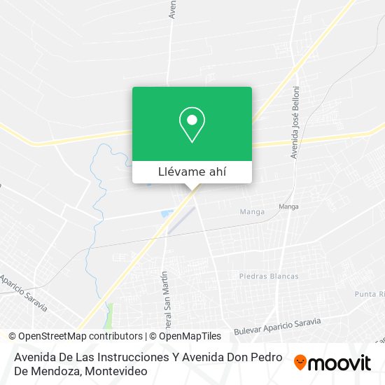 Mapa de Avenida De Las Instrucciones Y Avenida Don Pedro De Mendoza