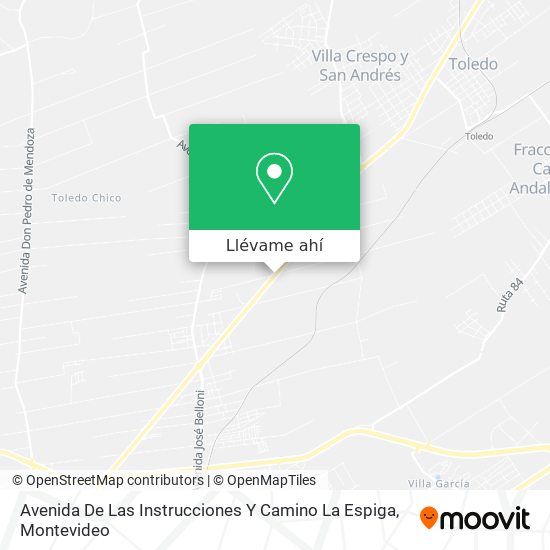 Mapa de Avenida De Las Instrucciones Y Camino La Espiga