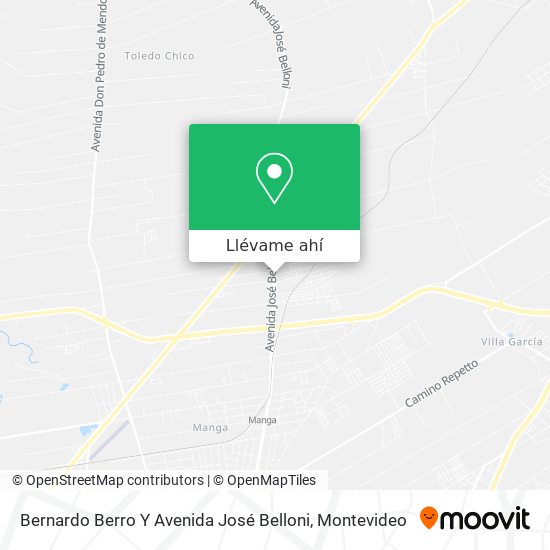 Mapa de Bernardo Berro Y Avenida José Belloni