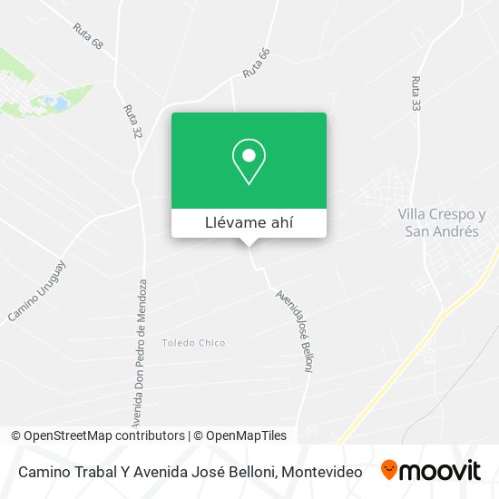 Mapa de Camino Trabal Y Avenida José Belloni