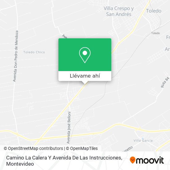 Mapa de Camino La Calera Y Avenida De Las Instrucciones