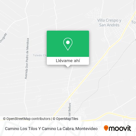Mapa de Camino Los Tilos Y Camino La Cabra