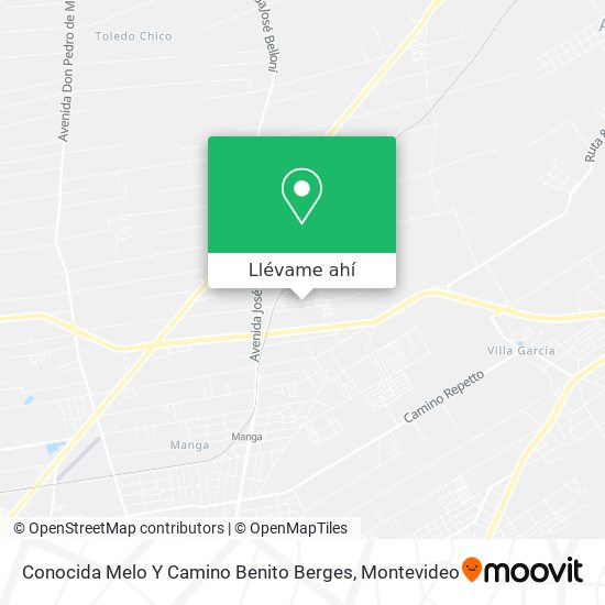 Mapa de Conocida Melo Y Camino Benito Berges