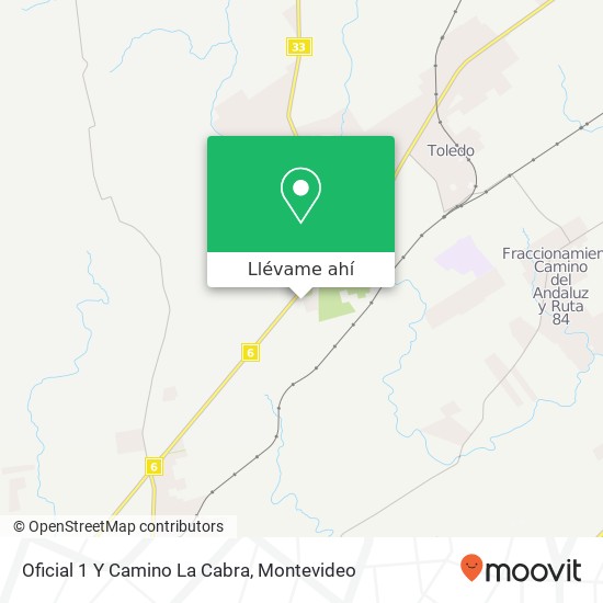 Mapa de Oficial 1 Y Camino La Cabra