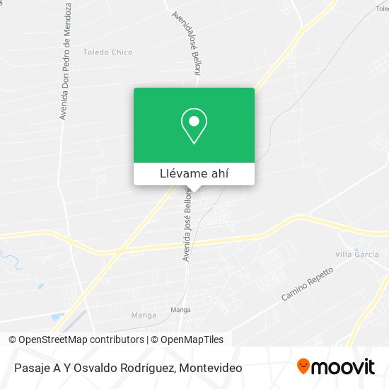 Mapa de Pasaje A Y Osvaldo Rodríguez