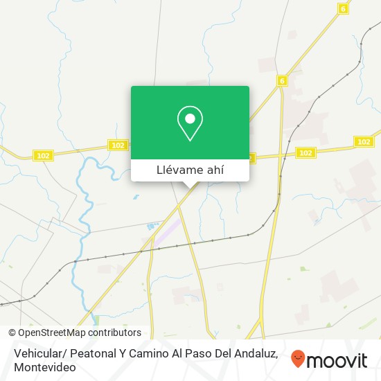 Mapa de Vehicular/ Peatonal Y Camino Al Paso Del Andaluz