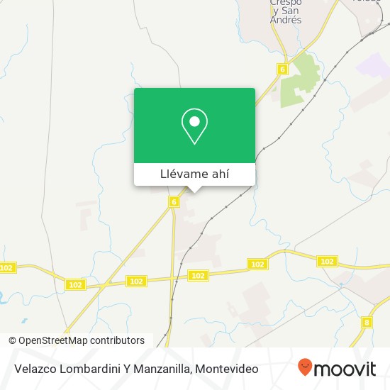 Mapa de Velazco Lombardini Y Manzanilla
