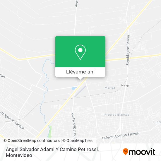 Mapa de Ángel Salvador Adami Y Camino Petirossi
