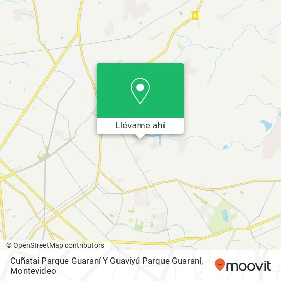 Mapa de Cuñatai Parque Guaraní Y Guaviyú Parque Guaraní