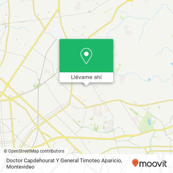 Mapa de Doctor Capdehourat Y General Timoteo Aparicio