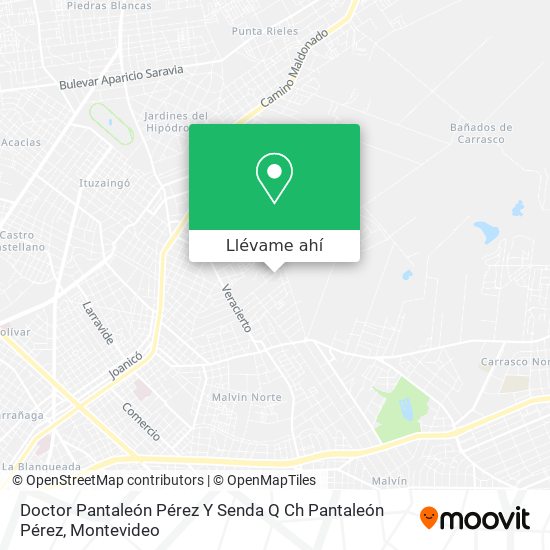 Mapa de Doctor Pantaleón Pérez Y Senda Q Ch Pantaleón Pérez