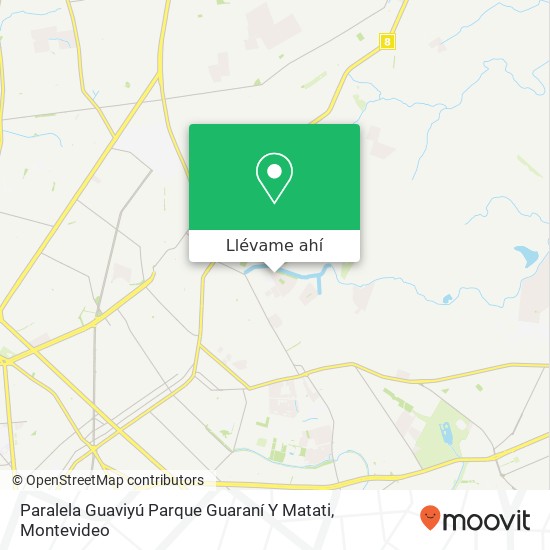 Mapa de Paralela Guaviyú Parque Guaraní Y Matati