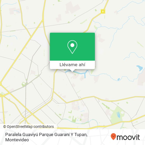 Mapa de Paralela Guaviyú Parque Guaraní Y Tupan