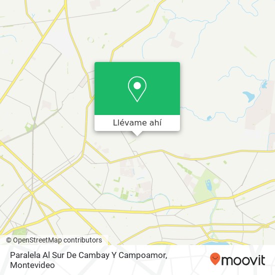 Mapa de Paralela Al Sur De Cambay Y Campoamor