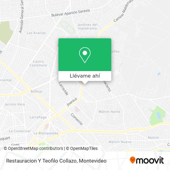 Mapa de Restauracion Y Teofilo Collazo