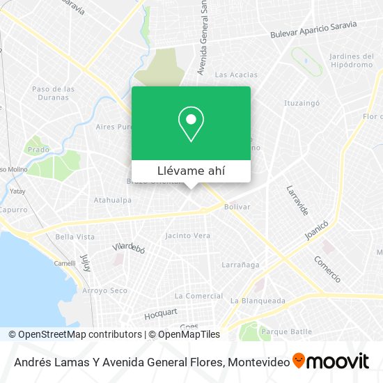 Mapa de Andrés Lamas Y Avenida General Flores