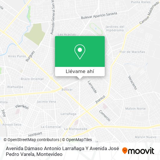 Mapa de Avenida Dámaso Antonio Larrañaga Y Avenida José Pedro Varela