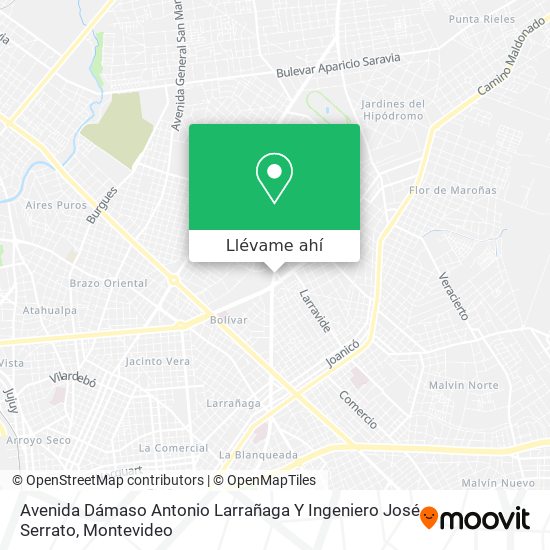 Mapa de Avenida Dámaso Antonio Larrañaga Y Ingeniero José Serrato