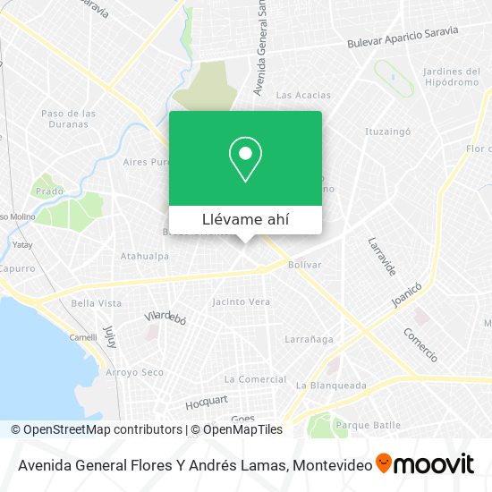Mapa de Avenida General Flores Y Andrés Lamas
