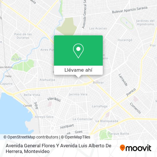 Mapa de Avenida General Flores Y Avenida Luis Alberto De Herrera