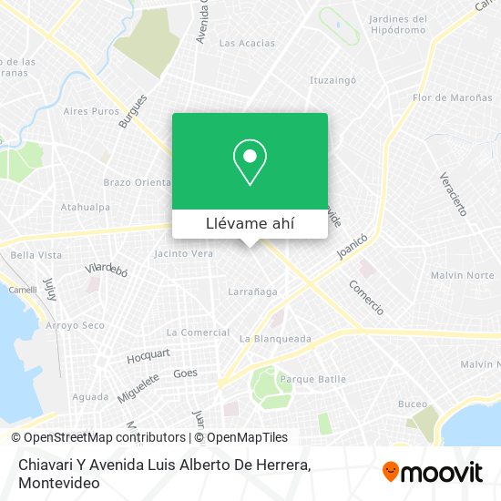 Mapa de Chiavari Y Avenida Luis Alberto De Herrera