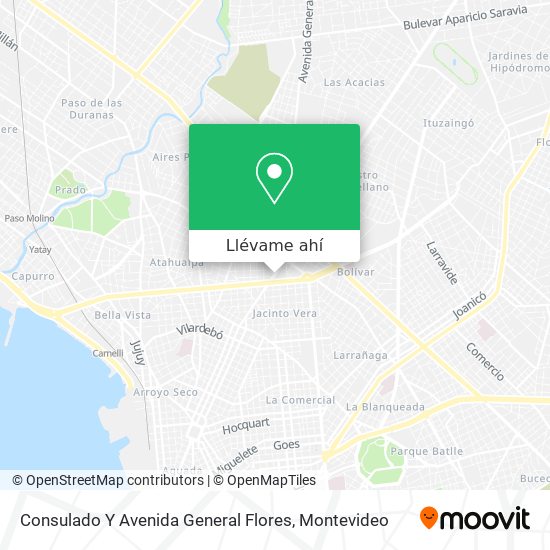 Mapa de Consulado Y Avenida General Flores