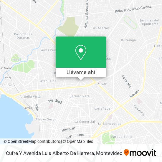 Mapa de Cufré Y Avenida Luis Alberto De Herrera