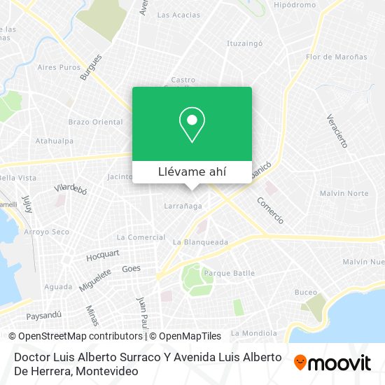 Mapa de Doctor Luis Alberto Surraco Y Avenida Luis Alberto De Herrera
