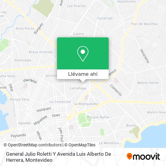 Mapa de General Julio Roletti Y Avenida Luis Alberto De Herrera