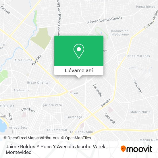 Mapa de Jaime Roldos Y Pons Y Avenida Jacobo Varela