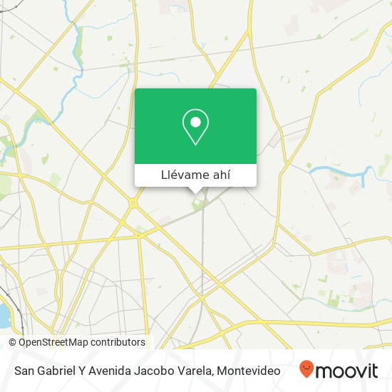 Mapa de San Gabriel Y Avenida Jacobo Varela
