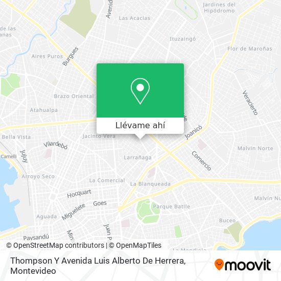 Mapa de Thompson Y Avenida Luis Alberto De Herrera