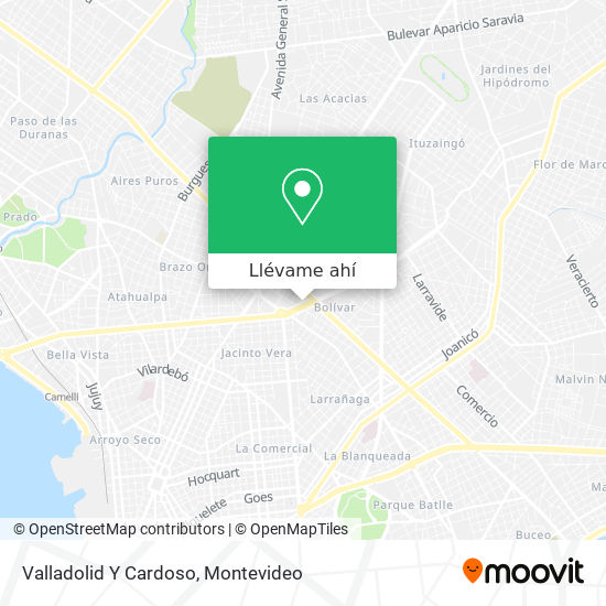 Mapa de Valladolid Y Cardoso