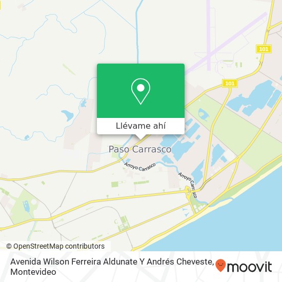 Mapa de Avenida Wilson Ferreira Aldunate Y Andrés Cheveste