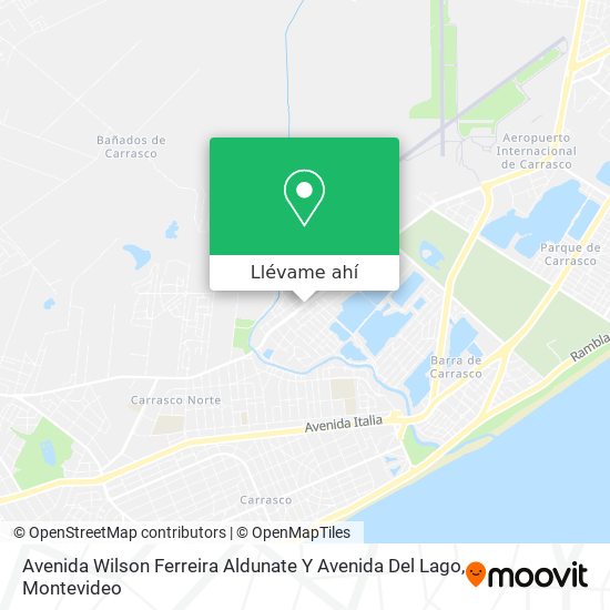 Mapa de Avenida Wilson Ferreira Aldunate Y Avenida Del Lago