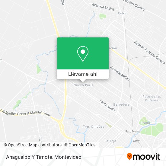 Mapa de Anagualpo Y Timote