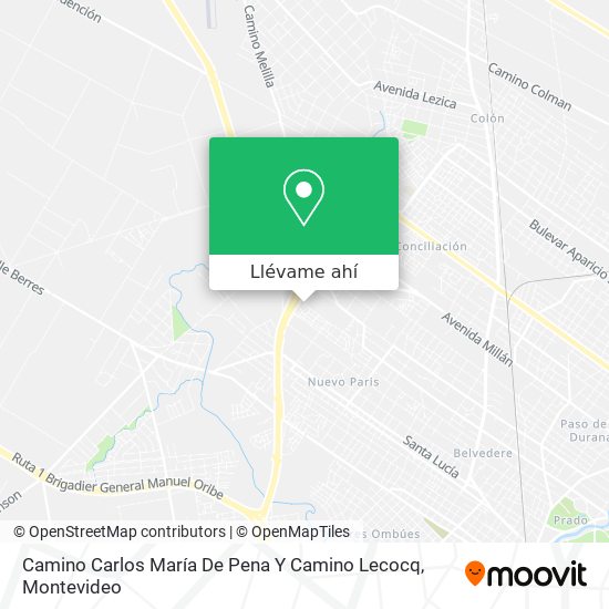 Mapa de Camino Carlos María De Pena Y Camino Lecocq