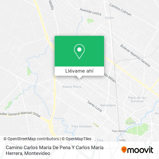 Mapa de Camino Carlos María De Pena Y Carlos María Herrera