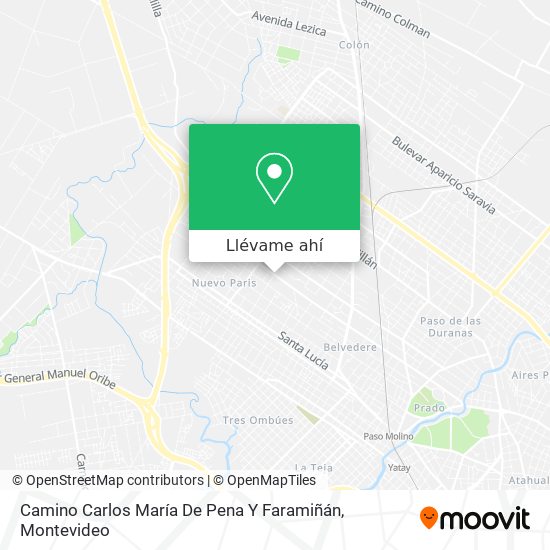 Mapa de Camino Carlos María De Pena Y Faramiñán