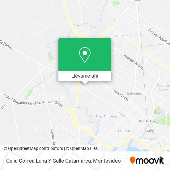 Mapa de Celia Correa Luna Y Calle Catamarca