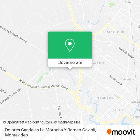 Mapa de Dolores Candales La Morocha Y Romeo Gavioli