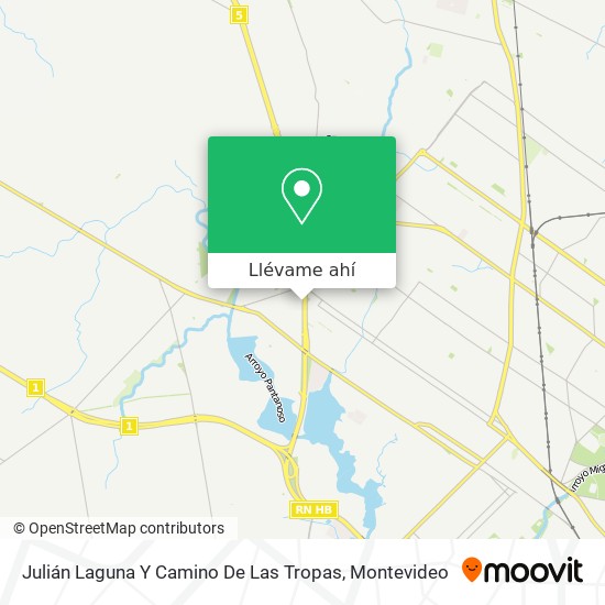 Mapa de Julián Laguna Y Camino De Las Tropas