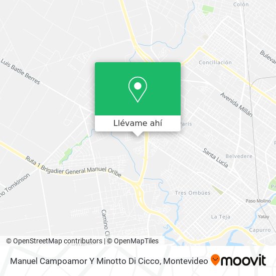 Mapa de Manuel Campoamor Y Minotto Di Cicco