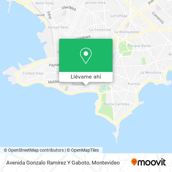 Mapa de Avenida Gonzalo Ramírez Y Gaboto