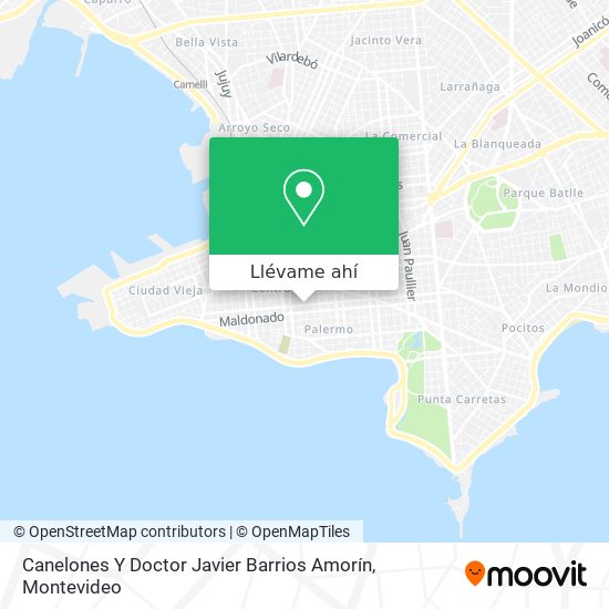 Mapa de Canelones Y Doctor Javier Barrios Amorín