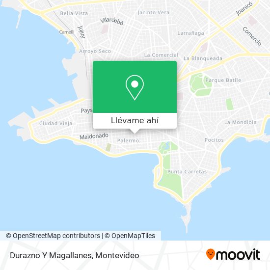 Mapa de Durazno Y Magallanes