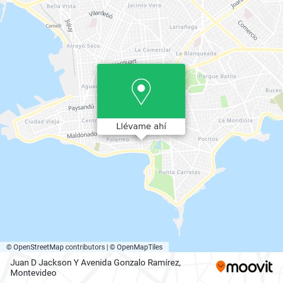 Mapa de Juan D Jackson Y Avenida Gonzalo Ramírez