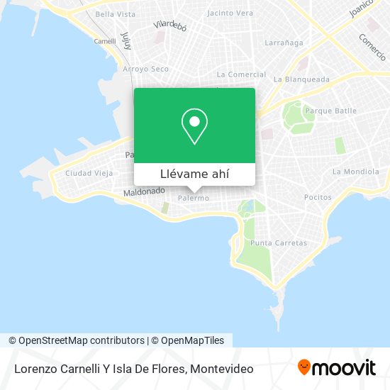 Mapa de Lorenzo Carnelli Y Isla De Flores